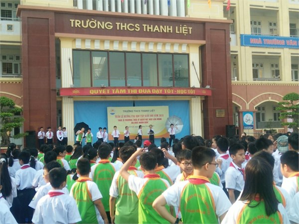 Một số hình ảnh Tuần lễ hưởng ứng học tập suốt đời năm 2018 tại trường THCS Thanh Liệt.