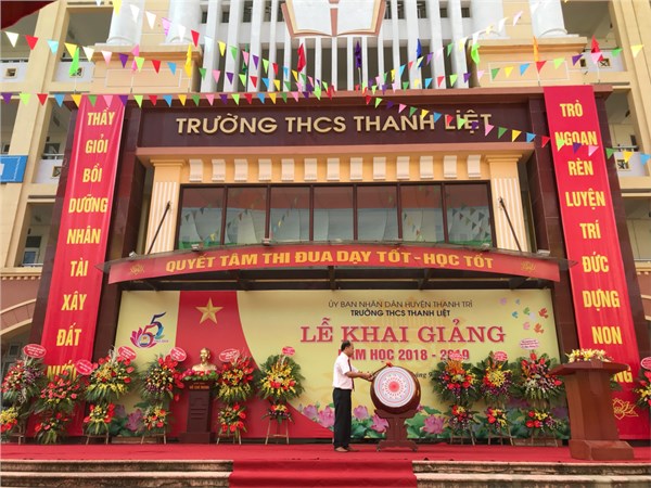 Một số hình ảnh ngày khai giảng trường THCS Thanh Liệt năm học 2018 - 2019.