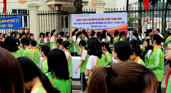 Trường THCS Thanh Liệt tổ chức thành công giải chạy “ Olympic vì sức khỏe cộng đồng - Giải chạy báo Hà Nội mới  lần thứ 47- Vì hòa bình”